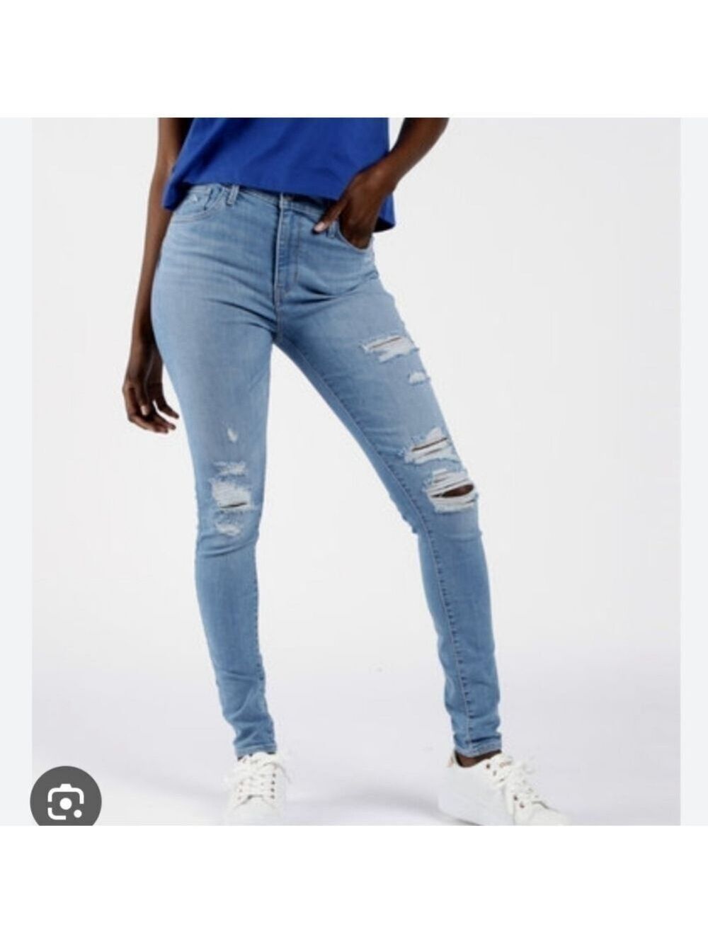 LEVI'S 720 HIGH RISE SUPER SKINNY JEAN - SIZE 27 - EUC